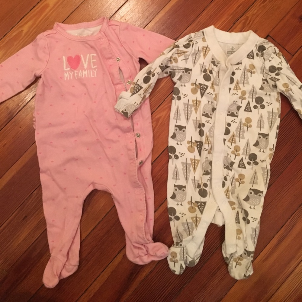 Infant pajamas size 0-3 months